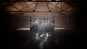 Light Beam Set Blackout Space Video Production Set Design